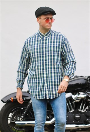 TOMMY HILFIGER USA PLAID CHECK VINTAGE SHIRT