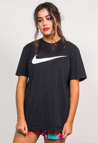VINTAGE 90'S BLACK CLASSIC NIKE T-SHIRT