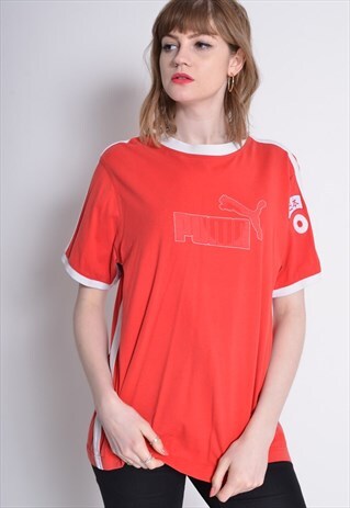 VINTAGE PUMA T-SHIRT RED