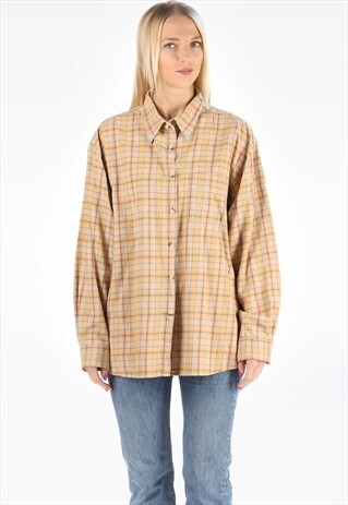 VINTAGE DISTRESSED FLANNEL SHIRT