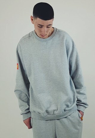 FMC BAGGY SWEATSHIRT LIGHT GREY IN OVERSIZED FIT