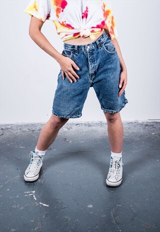 VINTAGE 1990S BLUE DENIM SHORTS