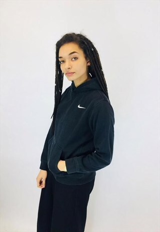NIKE BLACK SWOOSH HOODIE