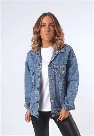 LEVI'S DENIM JACKET VINTAGE UK 14 (EAB)