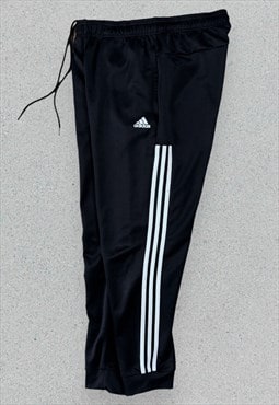 Adidas Black Track Pants Mens Tracksuit Bottoms Large