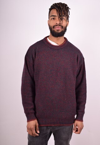 WOOLRICH MENS VINTAGE JUMPER SWEATER LARGE MULTI 90S