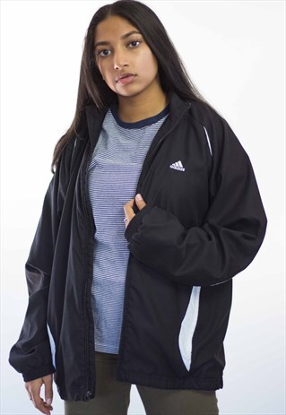 VINTAGE ADIDAS LOGO WINDBREAKER JACKET 90S X 13.9
