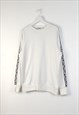 VINTAGE RARE FILA SWEATSHIRT Y2K IN WHITE L