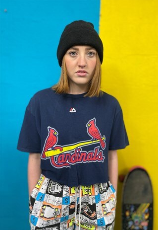 VINTAGE ST LOUIS CARDINALS CROP TOP T-SHIRT