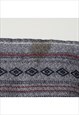 VINTAGE GREY PATTERN LONG SLEEVED SHIRT MENS