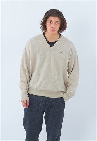 VINTAGE LACOSTE 1980'S KNITTED JUMPER