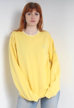 Vintage Ralph Lauren Small Logo Sweatshirt Yellow