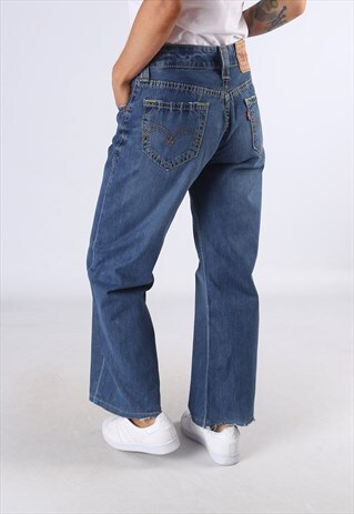 LEVIS 922 DENIM JEANS WIDE LEG UK 12 (C5I)