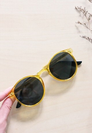 SHALEX ROUND SUNGLASSES - YELLOW
