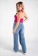 JUSTYOUROUTFIT BLUE LIGHT WASHED 90S BAGGY JEANS 