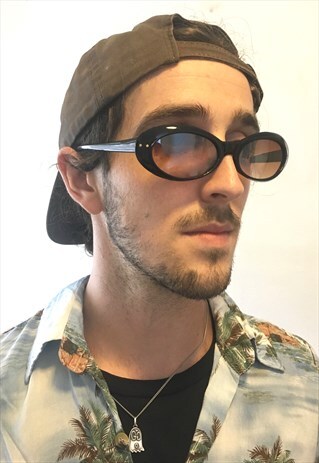 VINTAGE 90S KURT COBAIN BLACK SUNGLASSES