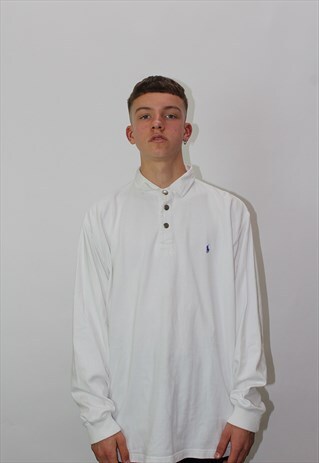 VINTAGE POLO RALPH LAUREN 1/4 BUTTON SWEATSHIRT