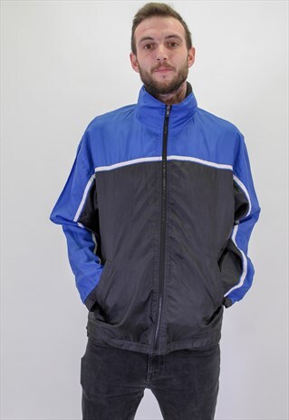 VINTAGE FILA JACKET IN BLACK XL