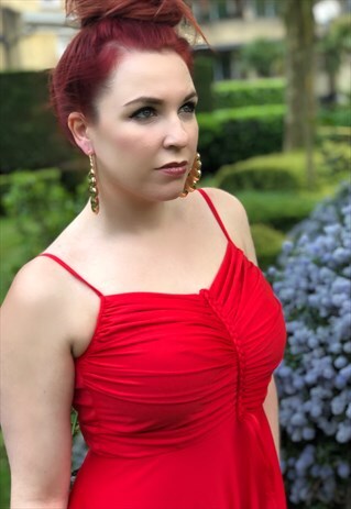 CHERRY BOMB- RED MAXI DRESS