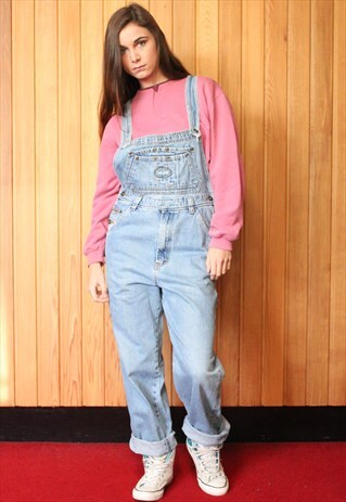 VINTAGE BLUE DENIM DUNGAREES