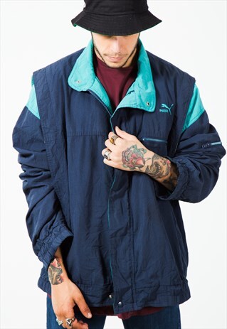 VINTAGE 90S PUMA SHELL JACKET / S3274