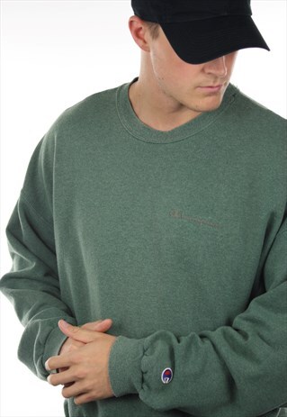 VINTAGE CHAMPION USA SPELL OUT SWEATSHIRT JUMPER