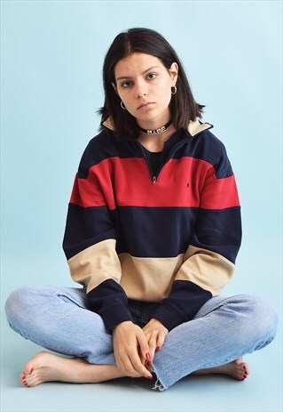 90'S RETRO ATHLEISURE SPORTS OVERSIZED SWEATSHIRT JUMPER TOP