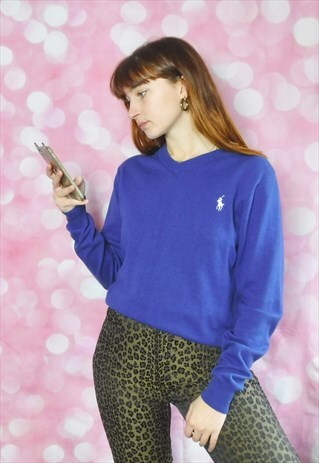 RALPH LAUREN ELECTRIC BLUE JUMPER