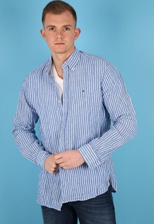 VINTAGE TOMMY HILFIGER STRIPE SHIRT NS155