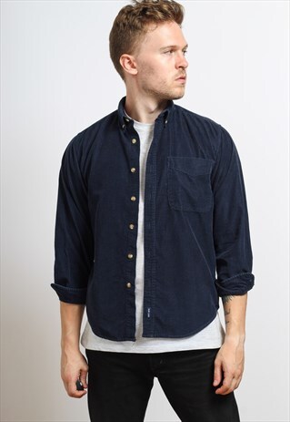 VINTAGE CORDUROY SHIRT BLUE