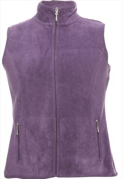 Purple Karen Scott Fleece Sweatshirt - S