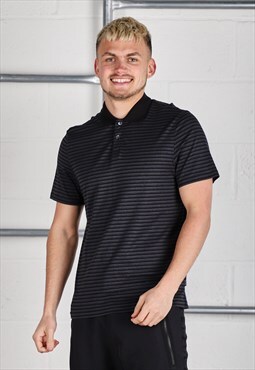 Vintage Calvin Klein Polo Shirt Black Short Sleeve Tee Small