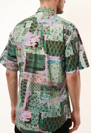 90S VINTAGE OLDSCHOOL MAHHATTAN CLUB COTTON SHIRT 15036