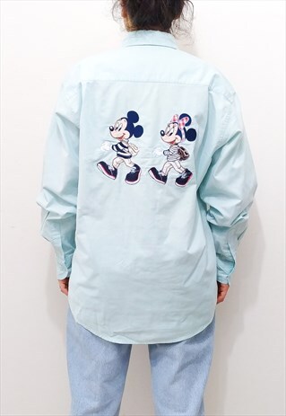 VINTAGE DONALDSON LUXURY DISNEY EMBROIDERED MICKEY SHIRT