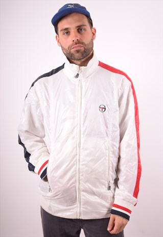 SERGIO TACCHINI MENS VINTAGE TRACKSUIT TOP JACKET XL 90S