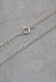 24" SILVER CURBED CHAIN