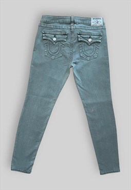 Vintage True Religion Legging Jeans in Green