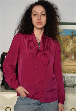 Vintage 80s Luxe Milkmaid Boho blouse  satin top shirt