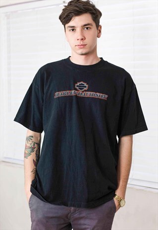 VINTAGE HARLEY DAVIDSON T-SHIRT LOGO 90S XL 9.9