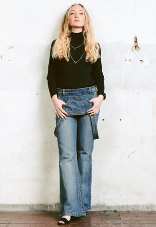 VINTAGE Y2K FAKE DUNGAREES