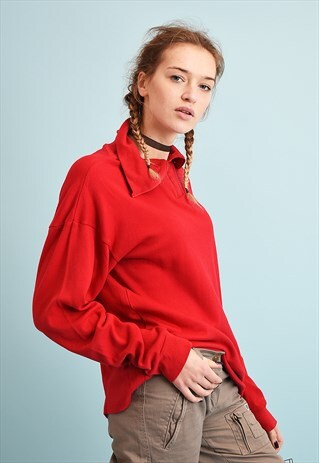 90'S RETRO ATHLEISURE OVERSIZED DADS JUMPER TOP