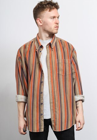 VINTAGE CORDUROY STRIPED SHIRT
