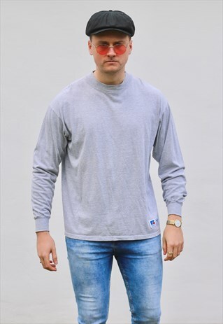 RUSSELL ATHLETIC USA MINIMALIST FUNNEL NECK SWEATSHIRT