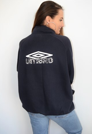 90'S UMBRO 1/4 ZIP VINTAGE SWEATSHIRT/JUMPER
