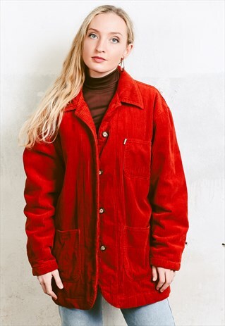 VINTAGE 80S INSULATED CORDUROY JACKET