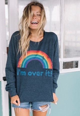 I'M OVER IT WOMEN'S SLOGAN SWEATSHIRT