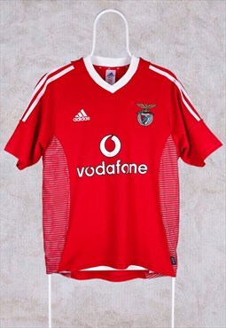 Benfica Football Shirt Home 2002/2003 Adidas Red Small