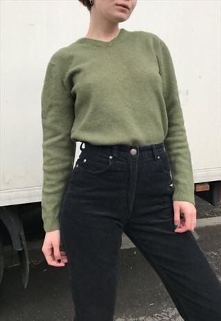 GREEN WOOL SWEATER
