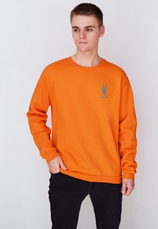 ORANGE PEACE OUT (BLUE) SWEATSHIRT