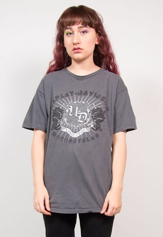 HARLEY-DAVIDSON VINTAGE 90'S GREY SHORT SLEEVE T-SHIRT